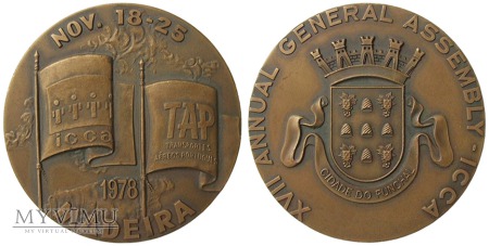 Duże zdjęcie XVII Coroczne Walne Zgromadzenie ICCA medal 1978
