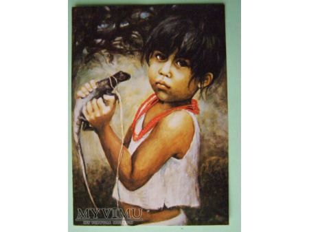 21. Chłopiec z iguaną