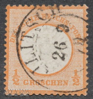1/2 grosza duża tarcza Militsch 1872 r.