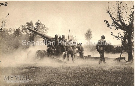 Pocztówka 2 Polski Korpus - 2 Grupa Artylerii