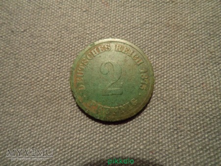 2 pfennig z 1875 r.