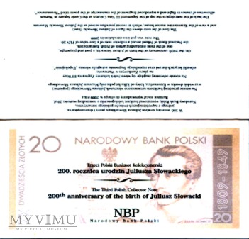 Banknot 20 zlotych 2009 r