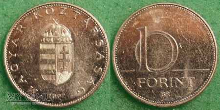 Duże zdjęcie Węgry, 10 Forint 2007
