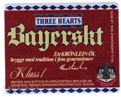 THREE HEARTS Bayerskt