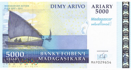 Madagaskar - 5 000 ariary (2008)