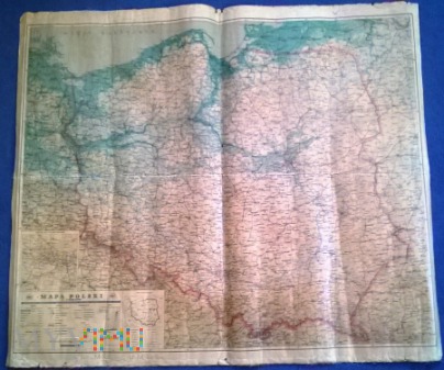 Duże zdjęcie Mapa Polski.