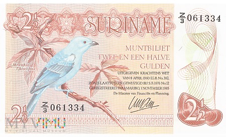 Surinam - 2,5 guldena (1985)