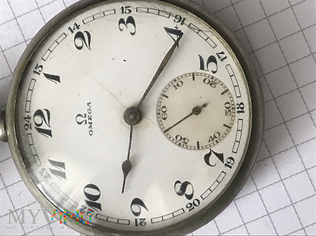 zegarek kieszonkowy Omega 15 kamieni srebro 800