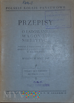 Hx-1947 Przepisy o ładowaniu wag. niekrytych