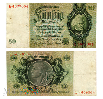Duże zdjęcie 50 Reichsmark 1933 (L•4609064)
