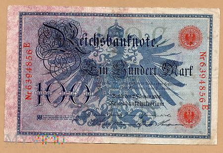 15a. 100 mark.1908.P-33