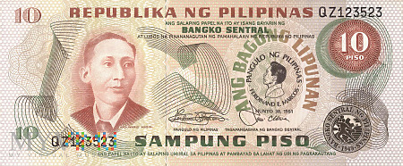 Filipiny - 10 pesos (1981)