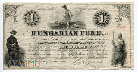 Węgry - 1 dollar, 1852r.
