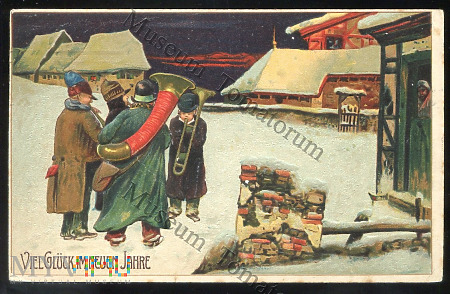 Noworoczni muzykańci - 1913