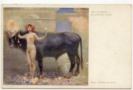 Duże zdjęcie Schlimarski - Kapłanka Apis - Akt z bykiem