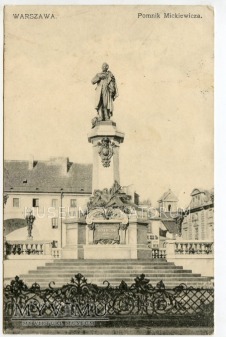 W-wa - pomnik Mickiewicza - 1907