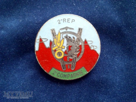 Odznaka 2 -CIE TYP II 2 REP Legii Cudzoziemskiej