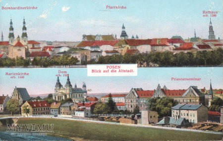 Widok na Stare Miasto w Poznaniu