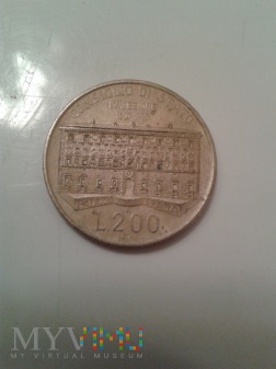 Duże zdjęcie 200 Lir okazjonalnych 1990 - Włochy