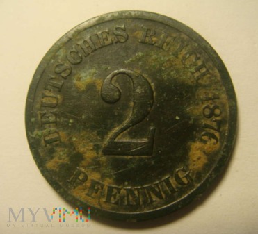 2 pfennig 1876 ,C