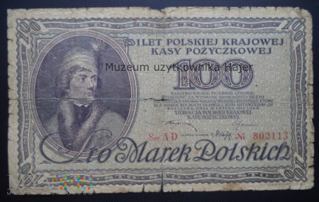 100 marek polskich - 15 lutego 1919