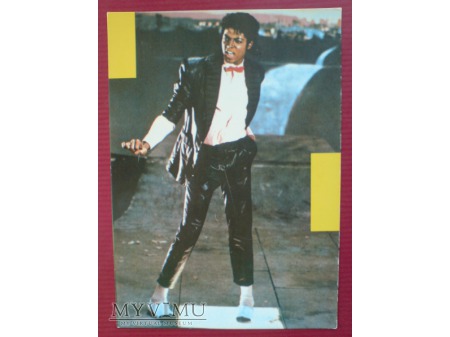 Michael Jackson Król Pop-u Pocztówka lata 1980 -te