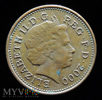 1 Pens 2000 Elizabeth II One Penny