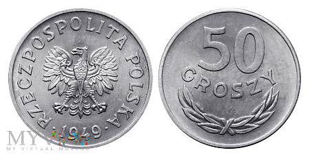 Duże zdjęcie 50 groszy, 1949, (alupolon)
