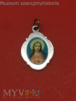 Medalik Serce Jezusa i Matka Boża Kalwaryjska