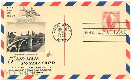 9.3a-Postal Card USA.1960