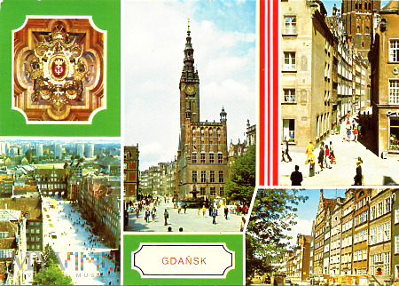 Gdańsk - Długi Targ, Ratusz Głównego Miasta ...