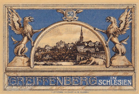Notgeld Greiffenberg in Schlesien 50 Pf.