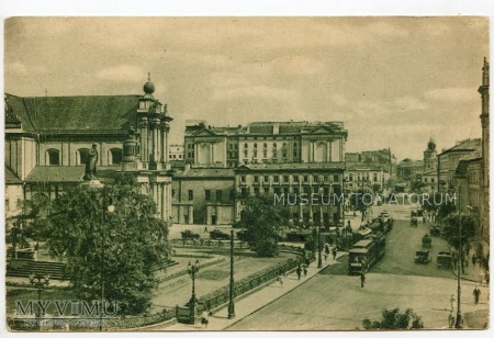 Duże zdjęcie W-wa - Krakowskie Przed.- Kościół Karmelitów 1930