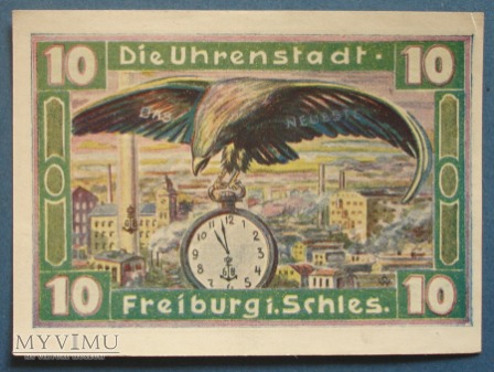 10 Pfennig z1921 r - Freiburg in Sch.- Swiebodzice