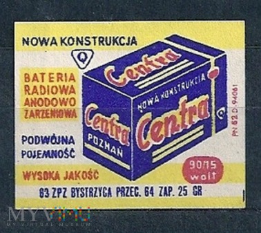 Centra Bateria Radiowo Anodowo Żarzeniowa.5.1963.B