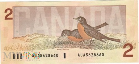 KANADA 2 DOLLARS 1986