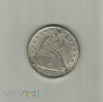 USA 1 dolar, 1843 kopia monety