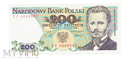 Polska - 200 złotych, 1988r.
