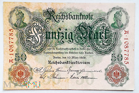 Niemcy 50 marek 1906