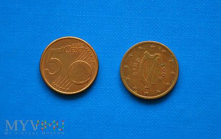Moneta: 5 euro cent - Irlandia 2006