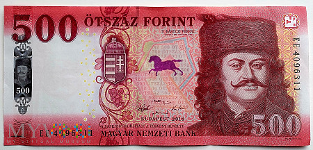 Węgry 500 forintów 2018
