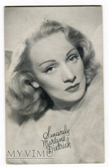 Marlene Dietrich Arcade Card Karta c. 1940-te
