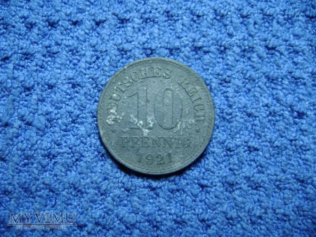 10 pfennig 1921