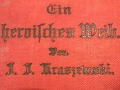 książka Kraszewskiego napisana niemieckim gotykiem