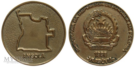 Ambasada Republiki Angoli w Warszawie medal 1998