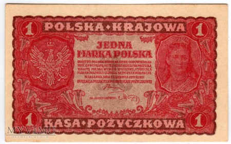 Duże zdjęcie 23.08.1919 - 1 Marka Polska