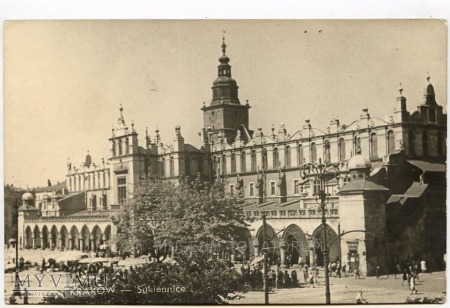 Duże zdjęcie Kraków - Rynek - Sukiennice - 1930