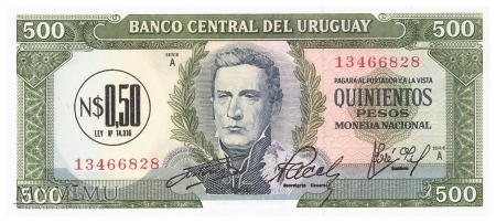 Urugwaj - 0,5 nowego peso (1975)