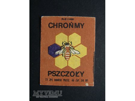 Etykieta - Chrońmy pszczoły