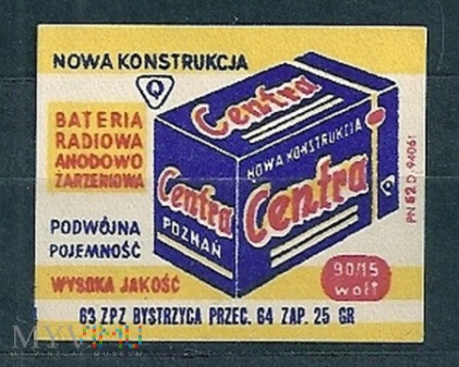 Centra Bateria Radiowo Anodowo Żarzeniowa.6.1963.B